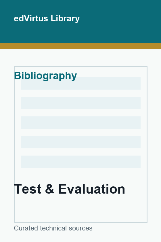 Test & Evaluation Bibliography cover