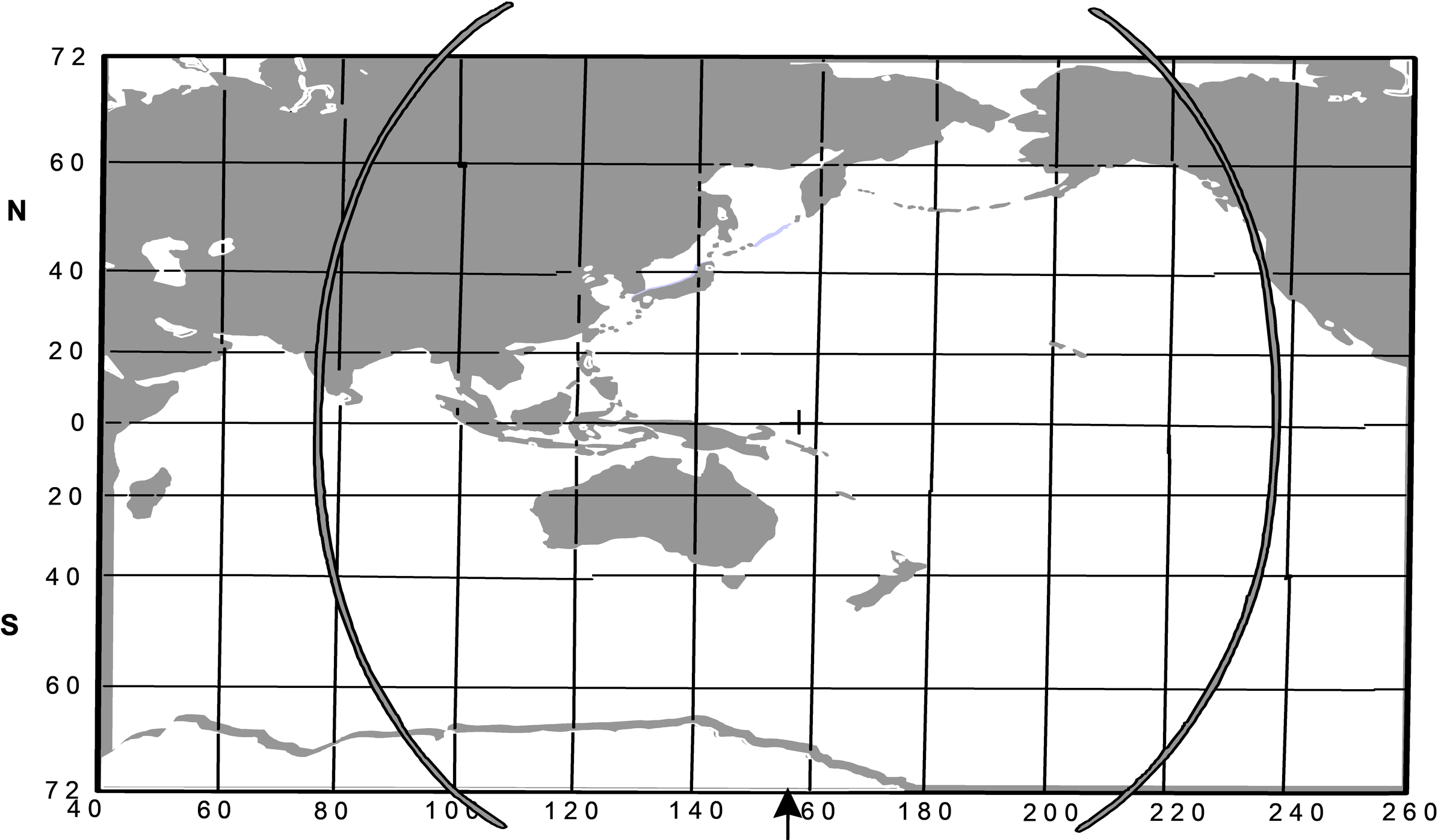OPTUS C1/D Earth Coverage from 156 East.