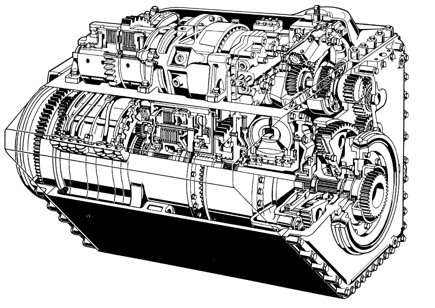 ZF tank transmission for vehicle up to 40 tonne.