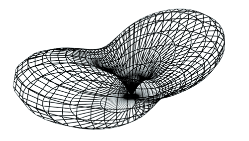 Mesh radiation pattern image (AutoCAD).