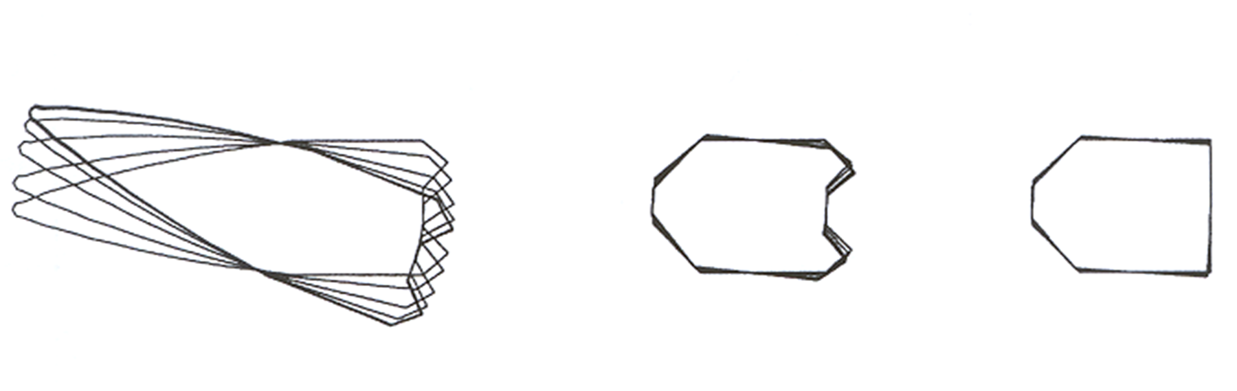 Changes in segments? position (Mach=4, ?=20).