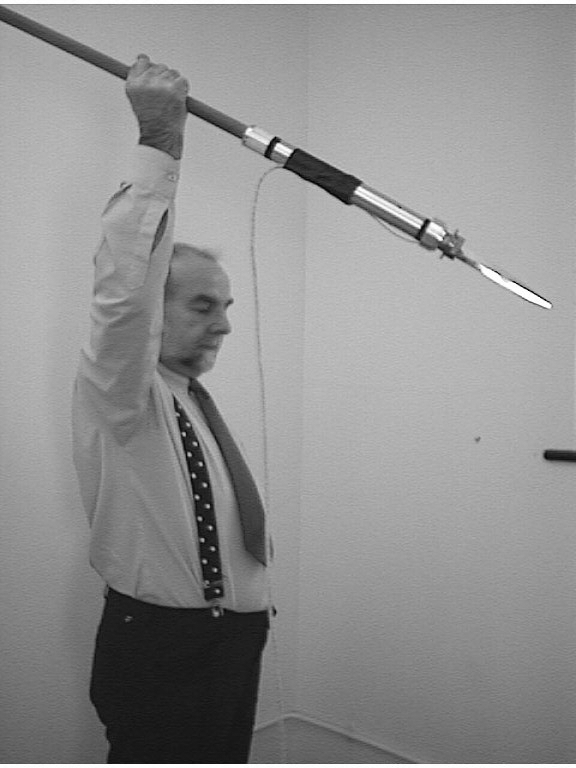 Over-arm grip.