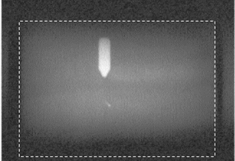 Slightly damaged FFV penetrator in aluminium backing after penetration of 95% alumina.