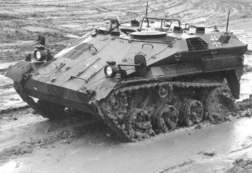 Light tracked reconnaissance vehicle (Wiesel). (Photo courtesy of Rheinmetall-Ls (Systems) /Magnet Motor GmbH (Drives))