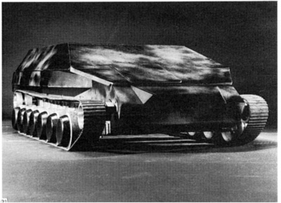One-fifth scale, double-tracked, free-ranging, all-wheel-drive model.