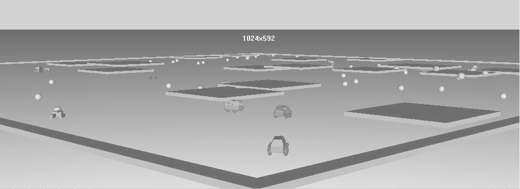 Example three-dimensional display of mobile sensors.