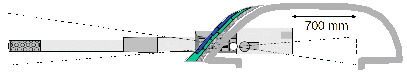 Turreted configuration.