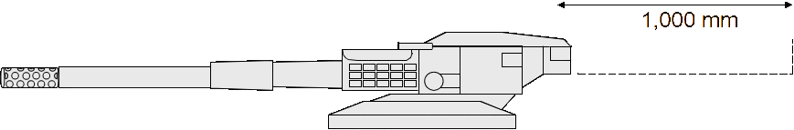 Turret less gun—Low Profile Turret (LPT).