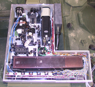 LBR simulator sight images during an engagement and under eye-safe dazzling.