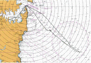Sea trial off Sydney Heads.