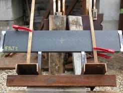 FSJA specimen before and after ballistic impact damage.