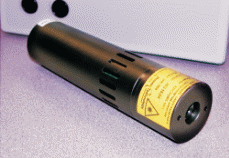 Photograph of laser diode module.