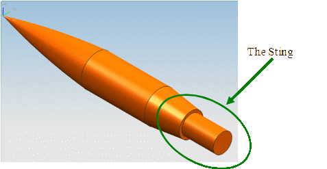 CAD geometry definition for the SOCBT projectile.