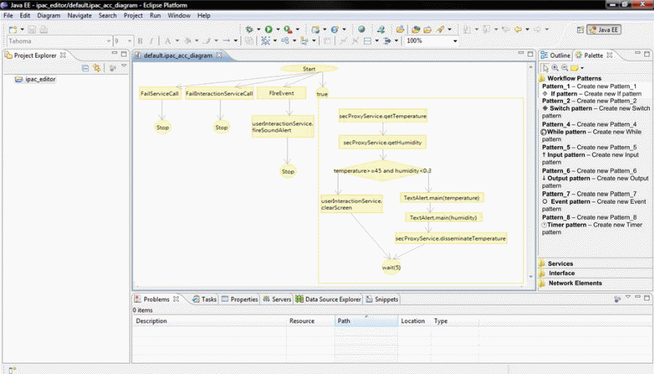 Application Creation Component implemented as an Eclipse plugin.