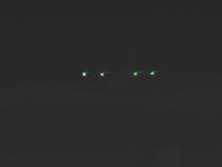 Actual IR image and grey-scale model image (tail view).