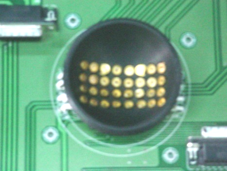 Curved image (sensor) plane.