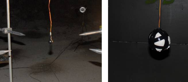 Left: 0.35 oz charge; Right: 1.433 lb charge.
