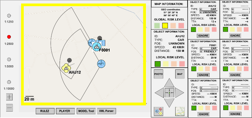 The Command & Control graphical user interface.