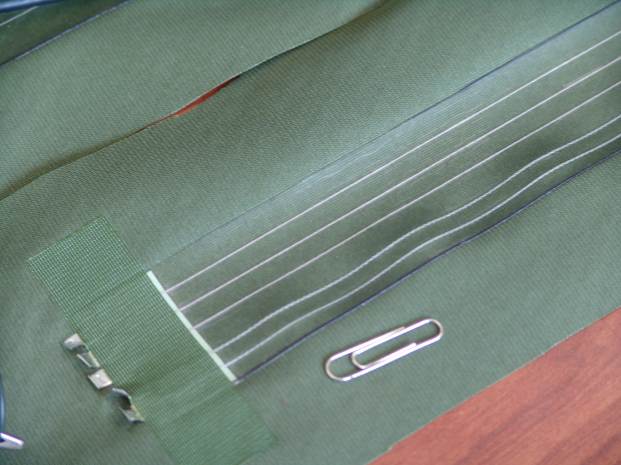 Image of one of the prototype electro-textile provided by Bennett-Fleet Québec Inc.